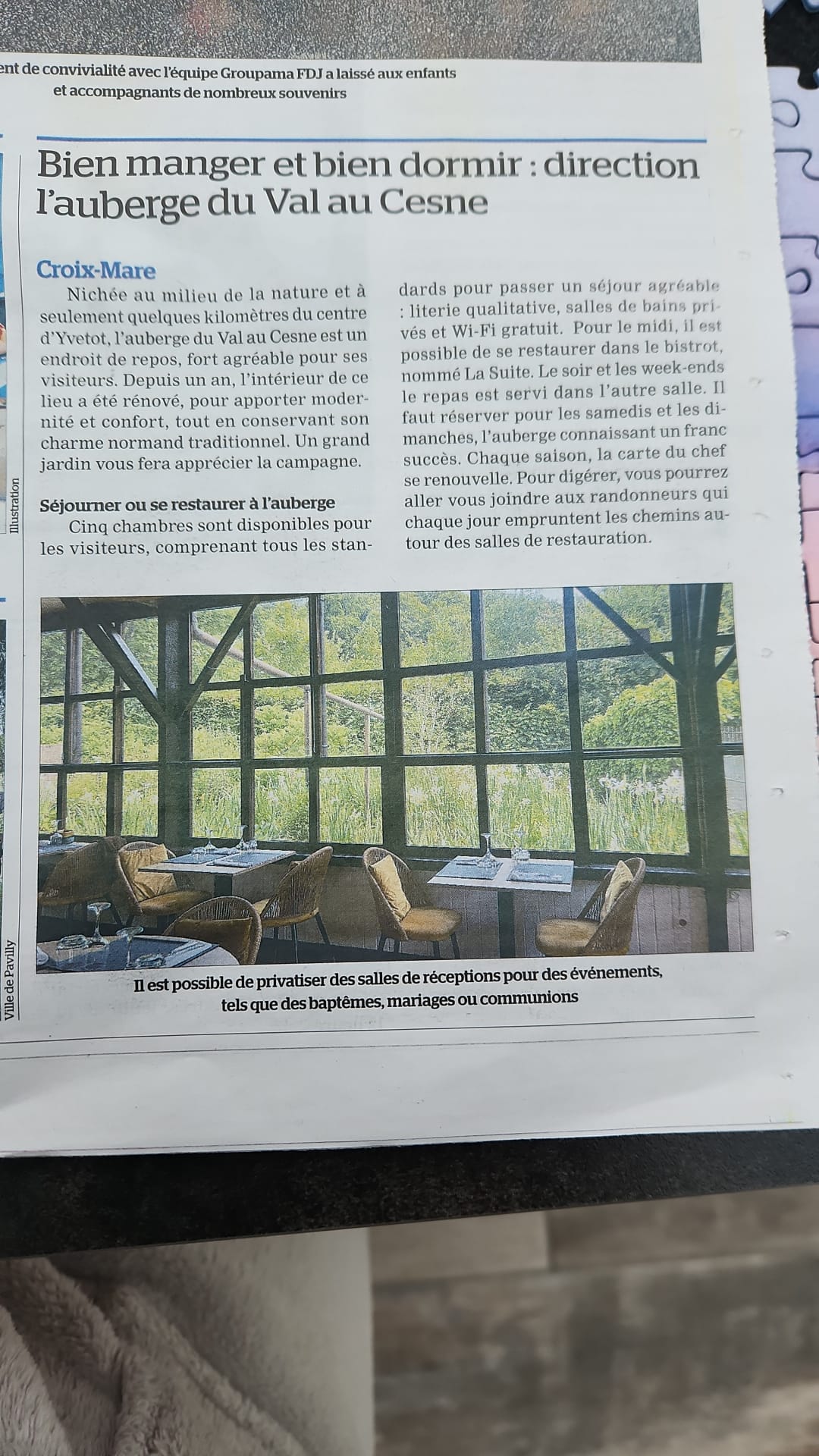 Revue de presse Valaucesne Croix-Mare Yvetôt 76