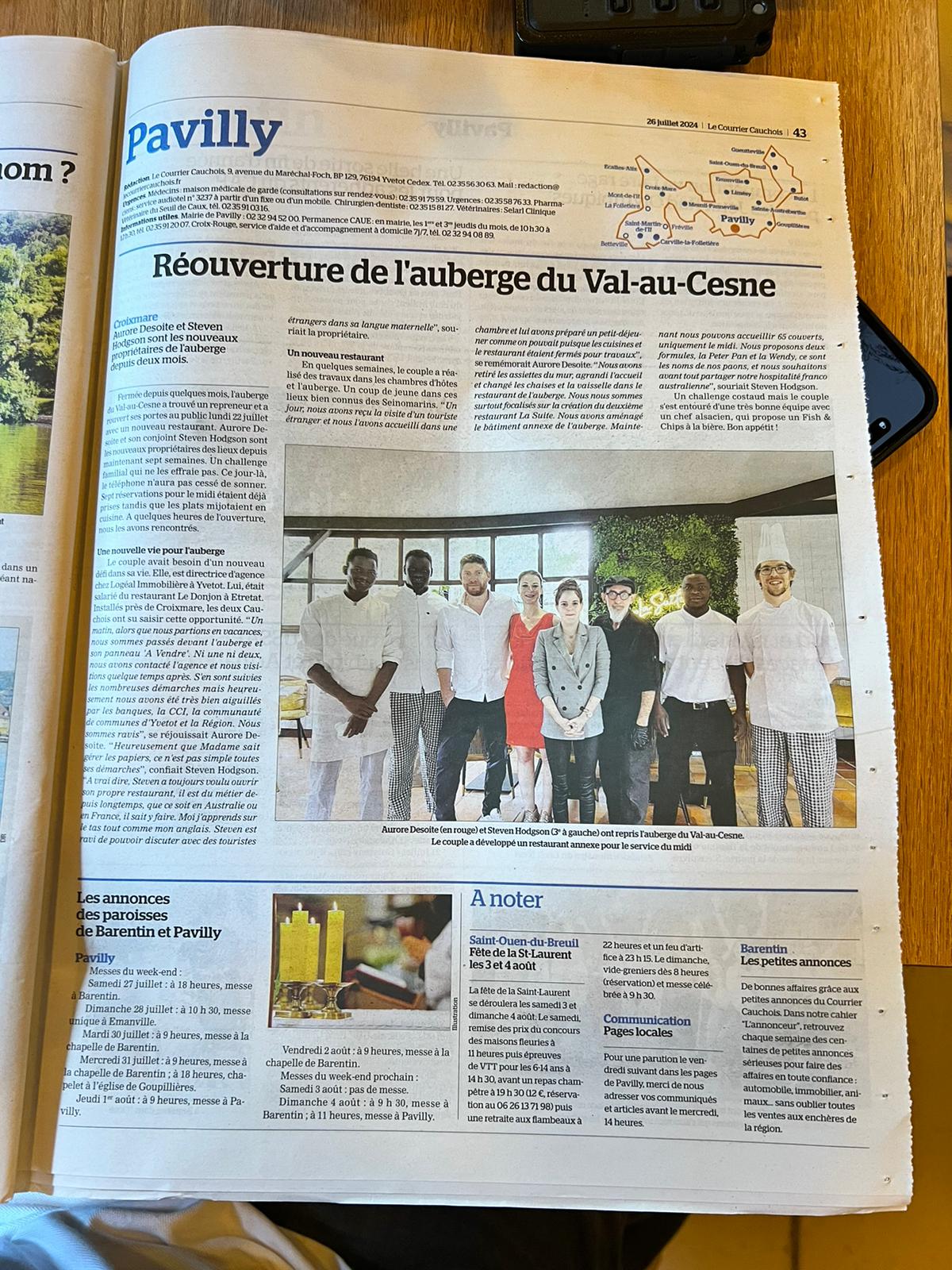Revue de presse Valaucesne Croix-Mare Yvetôt 76