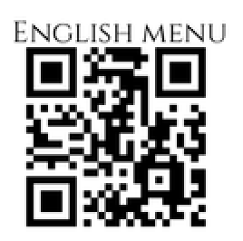 QR code english menu QR code english menu